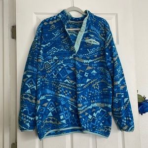 Columbia Fleece Button Neck Sweatshirt